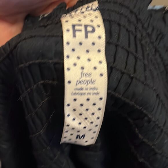 Free People Boho Cottage Core Blue Multi Print Color Prairie Dress Festival - Picture 11 of 11